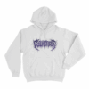 Peeling Flesh Brutal Logo Unisex Hoodie White
