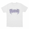 Peeling Flesh Brutal Logo Unisex T Shirt White