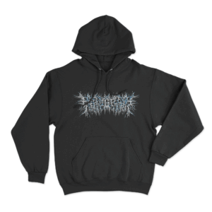 Peeling Flesh Frozen Logo Unisex Hoodie Black
