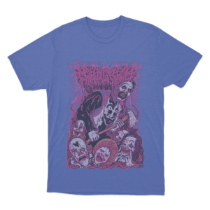 Peeling Flesh Killer Clown Carnage Unisex T Shirt Blue