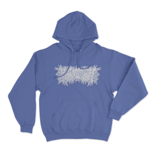 Peeling Flesh Logo Unisex Hoodie Blue